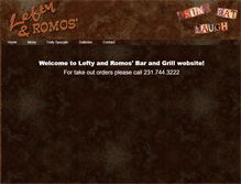 Tablet Screenshot of leftyandromos.com